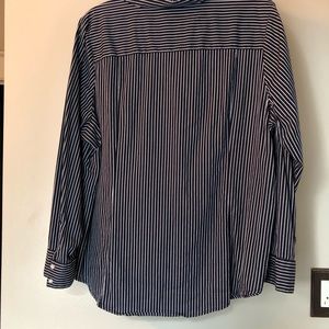 Lane Bryant Tops - Navy/white pinstripe Lane Bryant button down shirt Lane Bryant Tops - Navy/white pinstripe Lane Bryant button down shirt